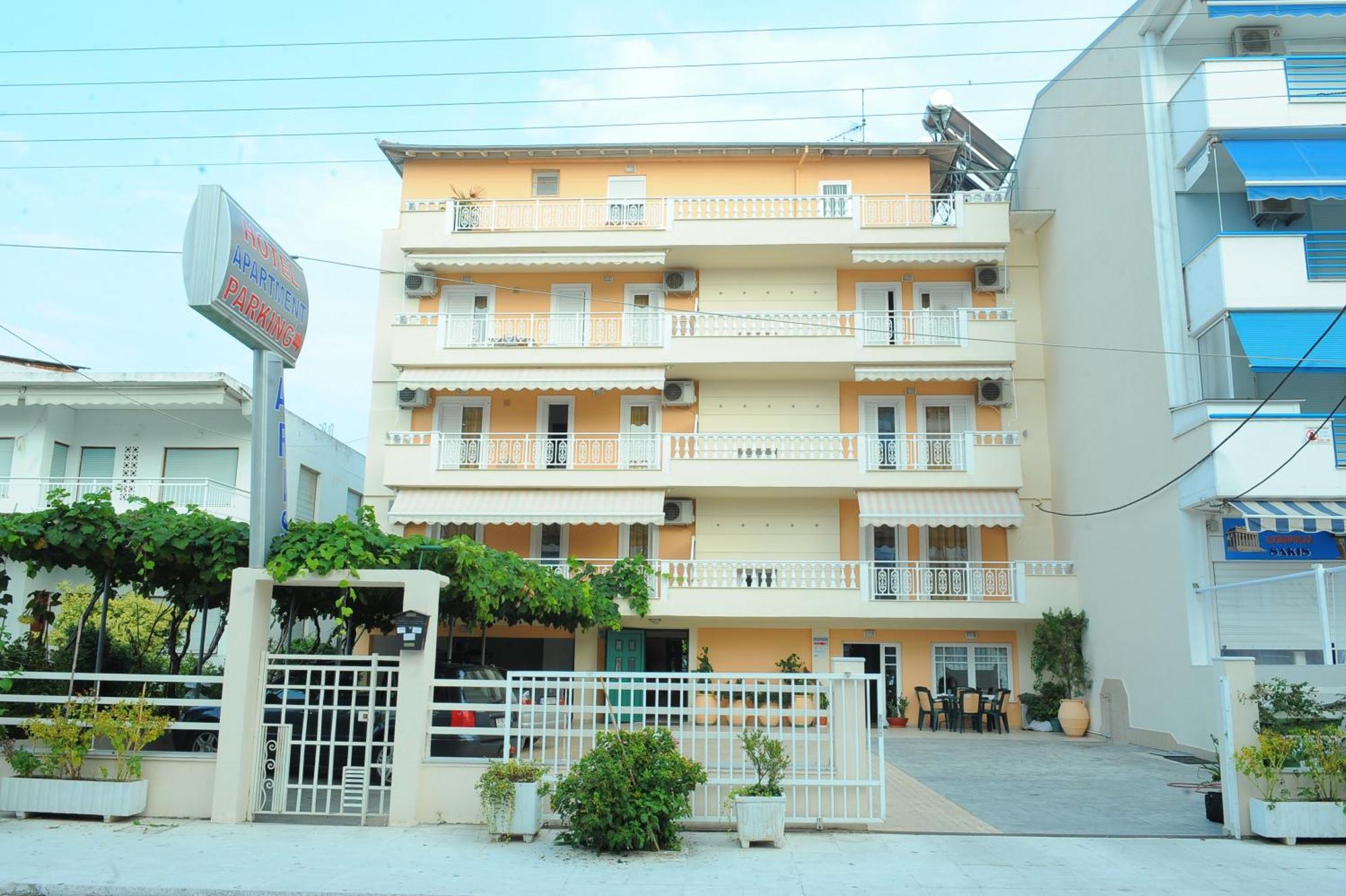 Aris Aparthotel Paralía Exterior foto